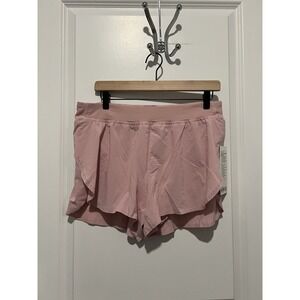 Lululemon Fast and Free High-Rise Classic-Fit Split Short 3" NWT $78 Pink Haze L